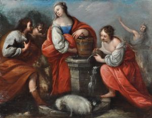 Rebecca and Eliezer at the well